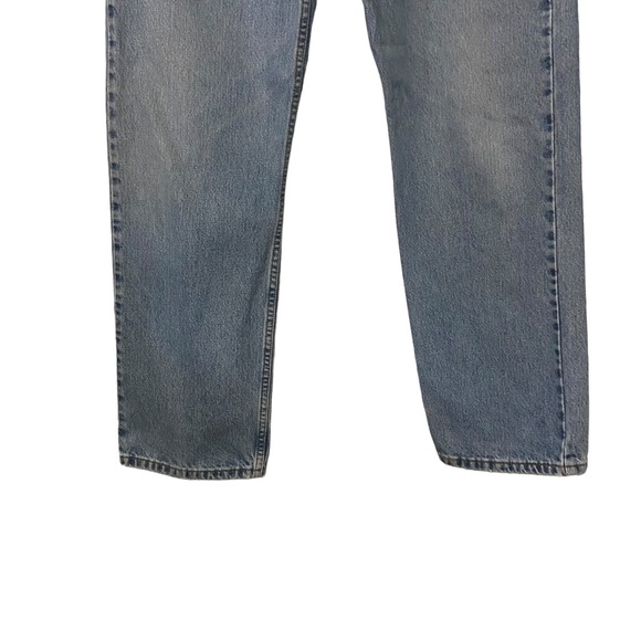 Vintage Levi’s 505 Regular Fit Distressed Denim Jeans Blue - Picture 3 of 16